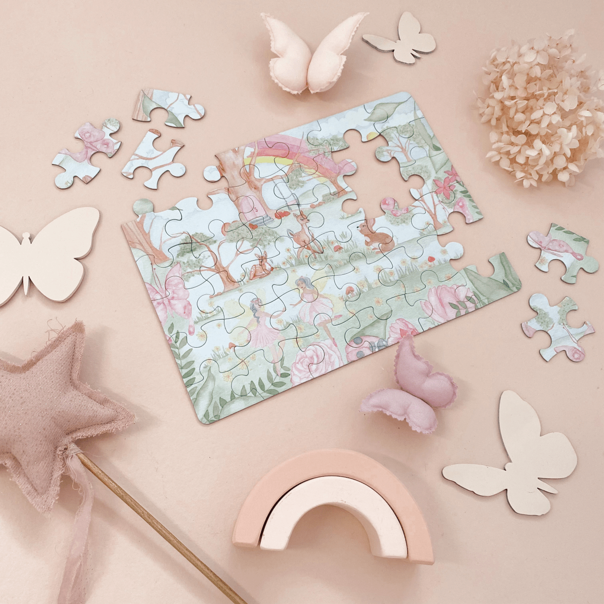 The Enchanting Puzzle - Adored Illustrations Puzzle sold by Rosebud & Jo