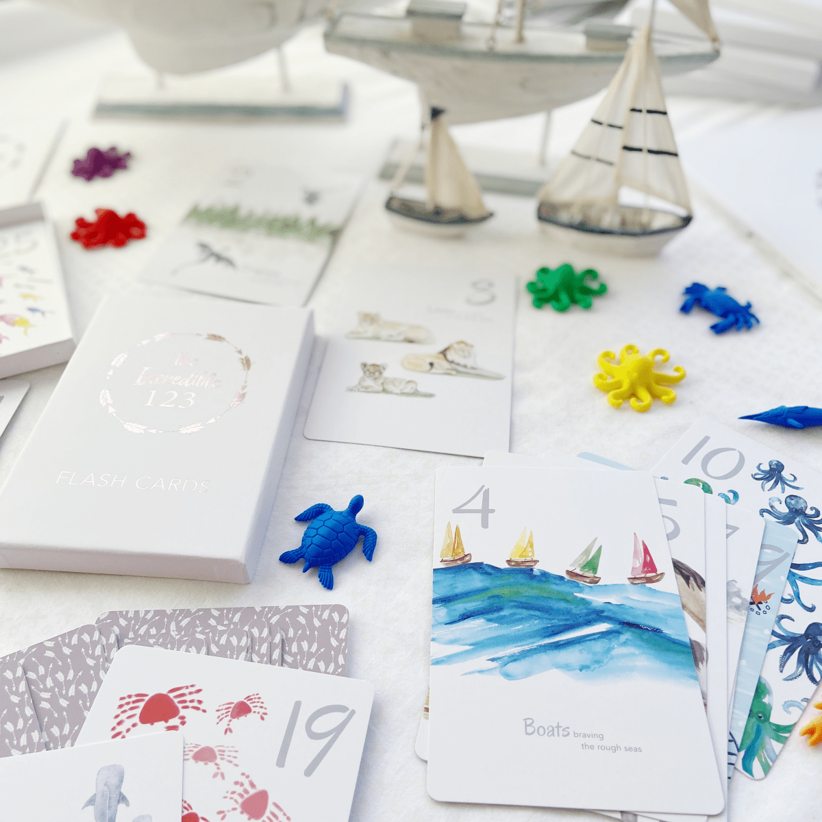 The Incredible 123 Flash Cards – Number Learning for Toddlers & Preschooler - Adored Illustrations Toys sold by Rosebud & Jo