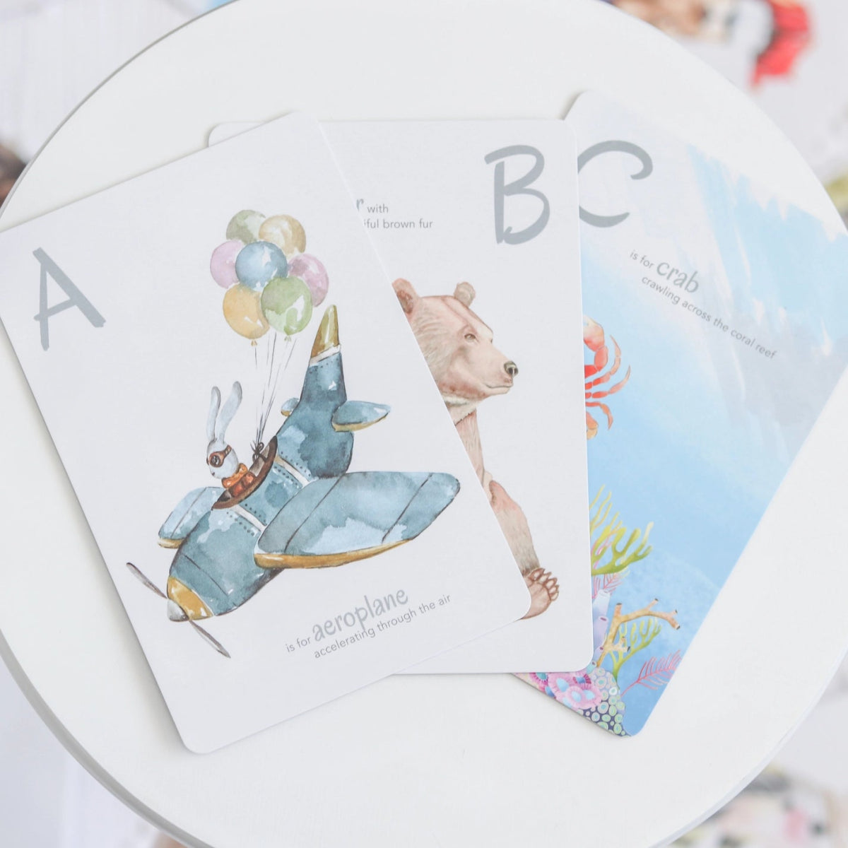 The Incredible ABC Flash Cards – Alphabet Learning for Toddlers & Preschoolers - Adored Illustrations sold by Rosebud & Jo