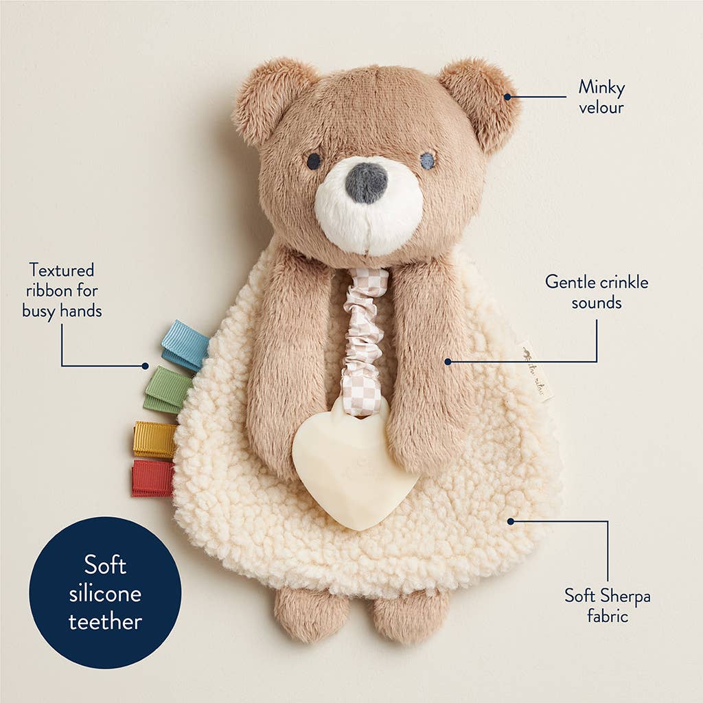 Theo the Bear Itzy Lovey - Itzy Ritzy Toy sold by Rosebud & Jo