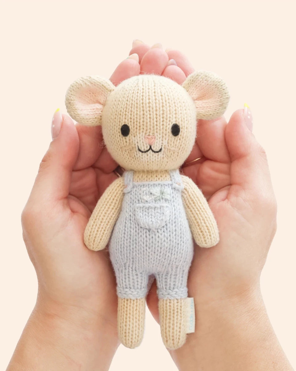 Tiny Bailey the Mouse - Cuddle + Kind Stuffed Animals sold by Rosebud & Jo