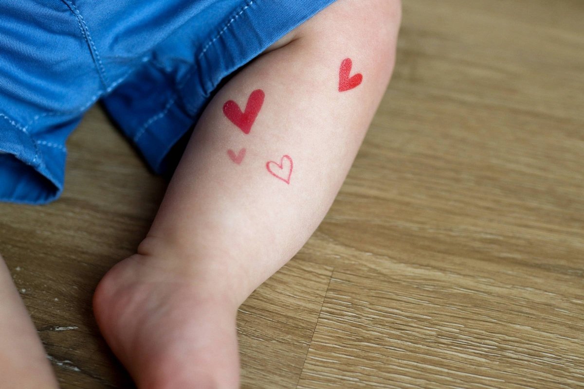 Tiny Hearts Temporary Tattoos - Saint Tattoos Toy sold by Rosebud & Jo