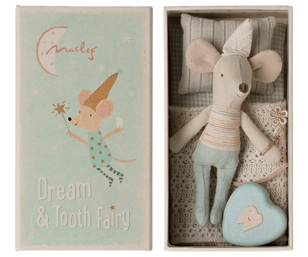 Tooth Fairy Mouse, Little Brother in Match Box - Maileg Toy sold by Rosebud & Jo