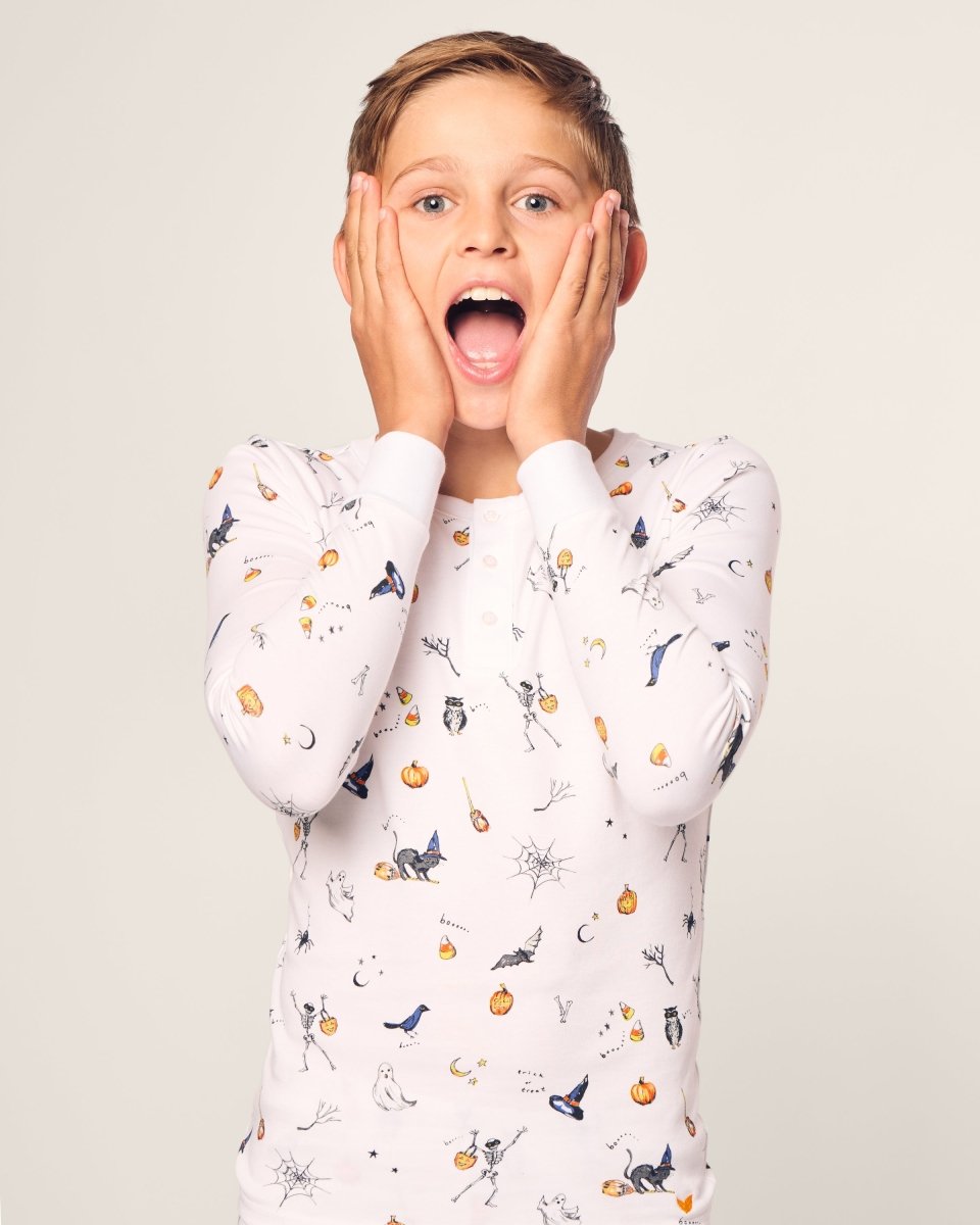 Trick or Treat Pajamas - Petite Plum Baby & Toddler Clothing sold by Rosebud & Jo
