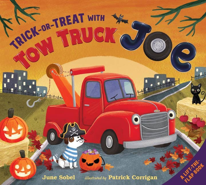 Trick - or - Treat with Tow Truck Joe Lift - the - Flap by June Sobel - HarperCollins Book sold by Rosebud & Jo