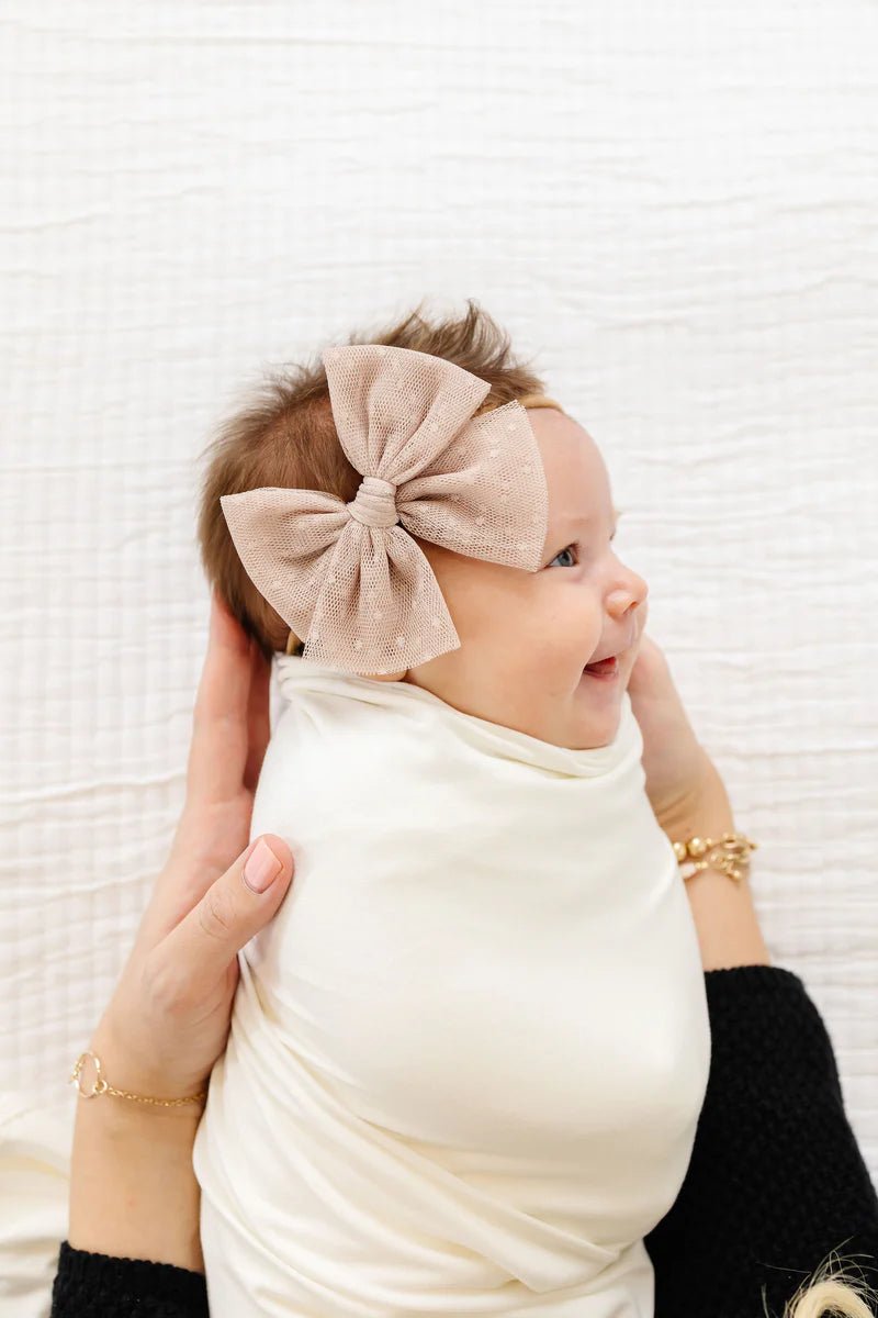 Tulle Bow Headband - Lou Lou & Company Hair Accessory sold by Rosebud & Jo
