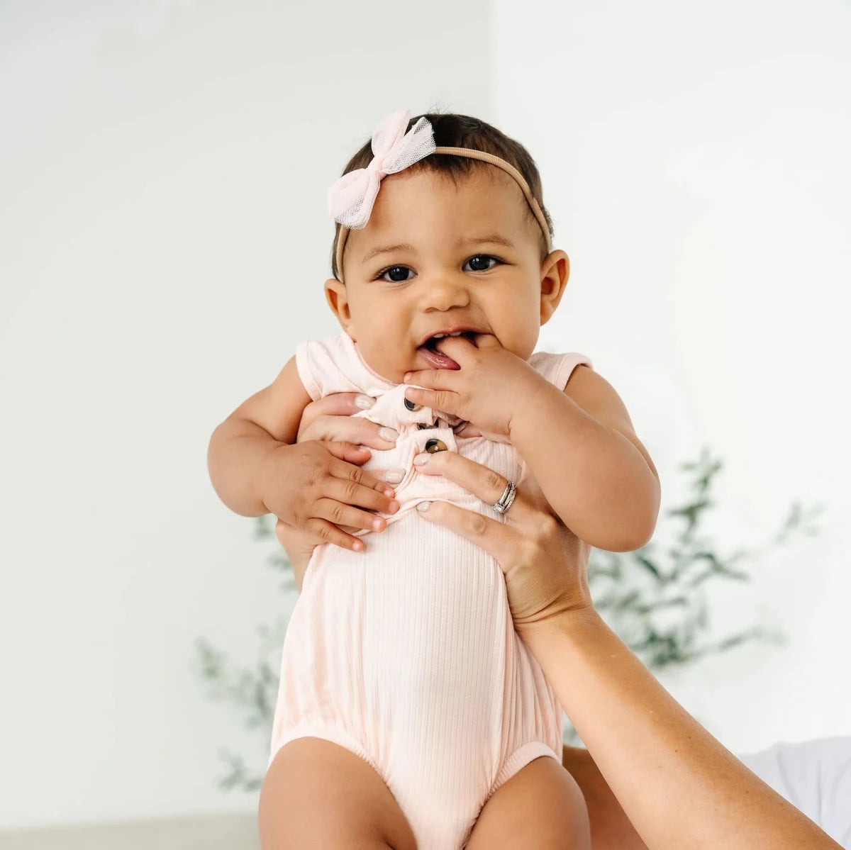 Tulle Bow Headband - Blush - Lou Lou & Company Hair Accessories sold by Rosebud & Jo