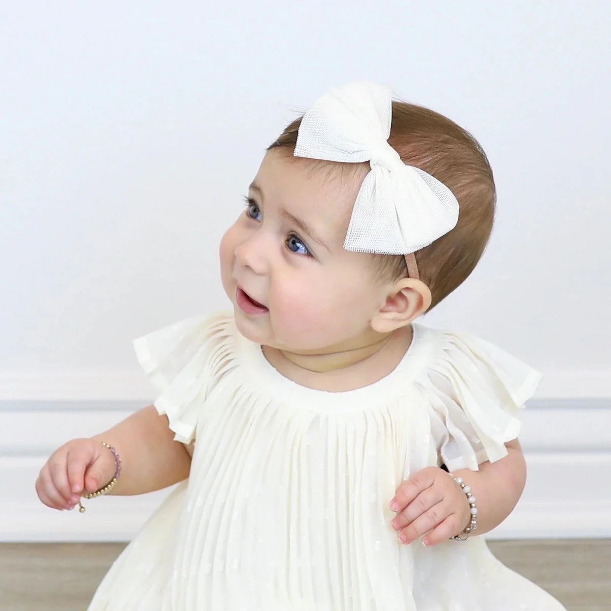 Tulle Bow Headband - Ivory - Lou Lou & Company Hair Accessories sold by Rosebud & Jo