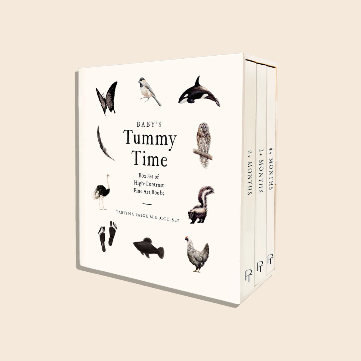 Tummy Time High - Contrast Book Set - Paige Tate & Co. Book sold by Rosebud & Jo