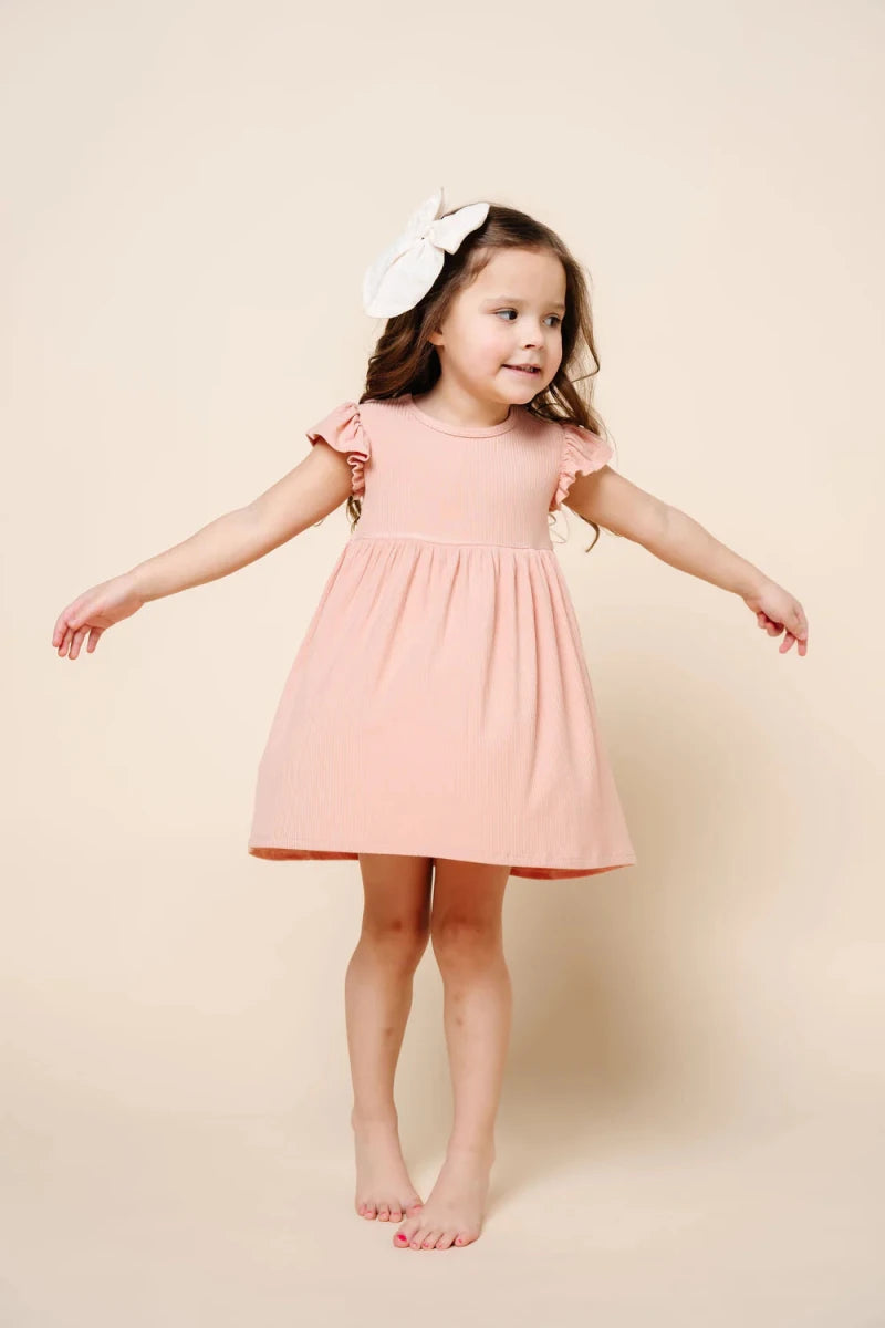 Twirl Dress - Audrey Ribbed - Lou Lou & Company Dresses sold by Rosebud & Jo