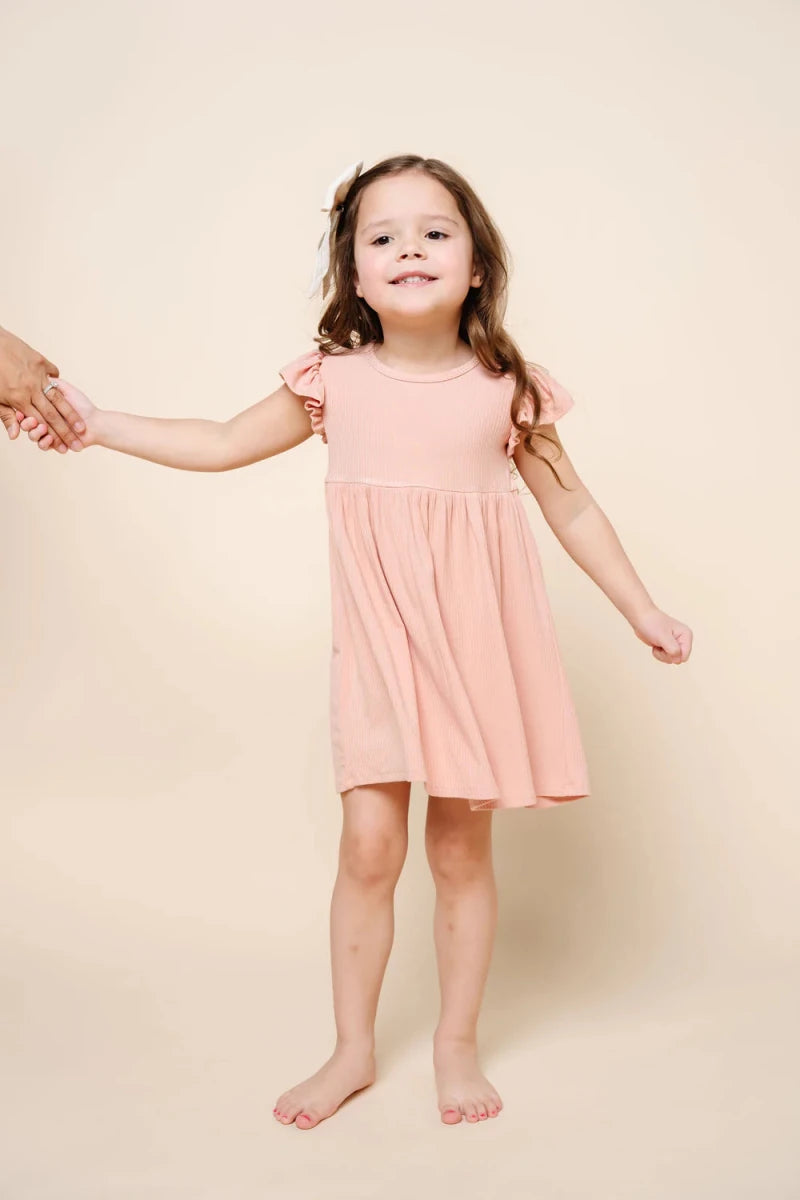 Twirl Dress - Audrey Ribbed - Lou Lou & Company Dresses sold by Rosebud & Jo