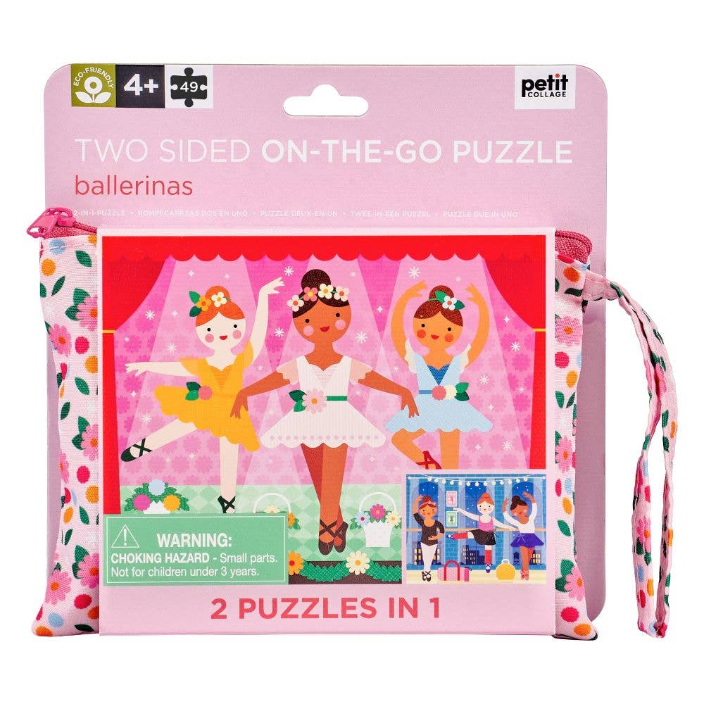 Two Sided On - The - Go Puzzle Ballerina - Chronicle Books Puzzle sold by Rosebud & Jo
