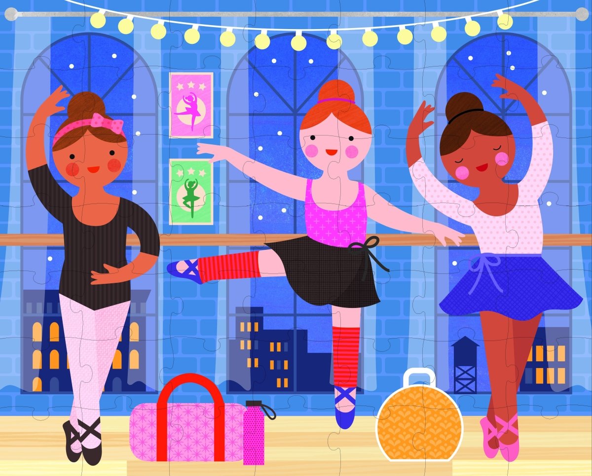 Two Sided On - The - Go Puzzle Ballerina - Chronicle Books Puzzle sold by Rosebud & Jo
