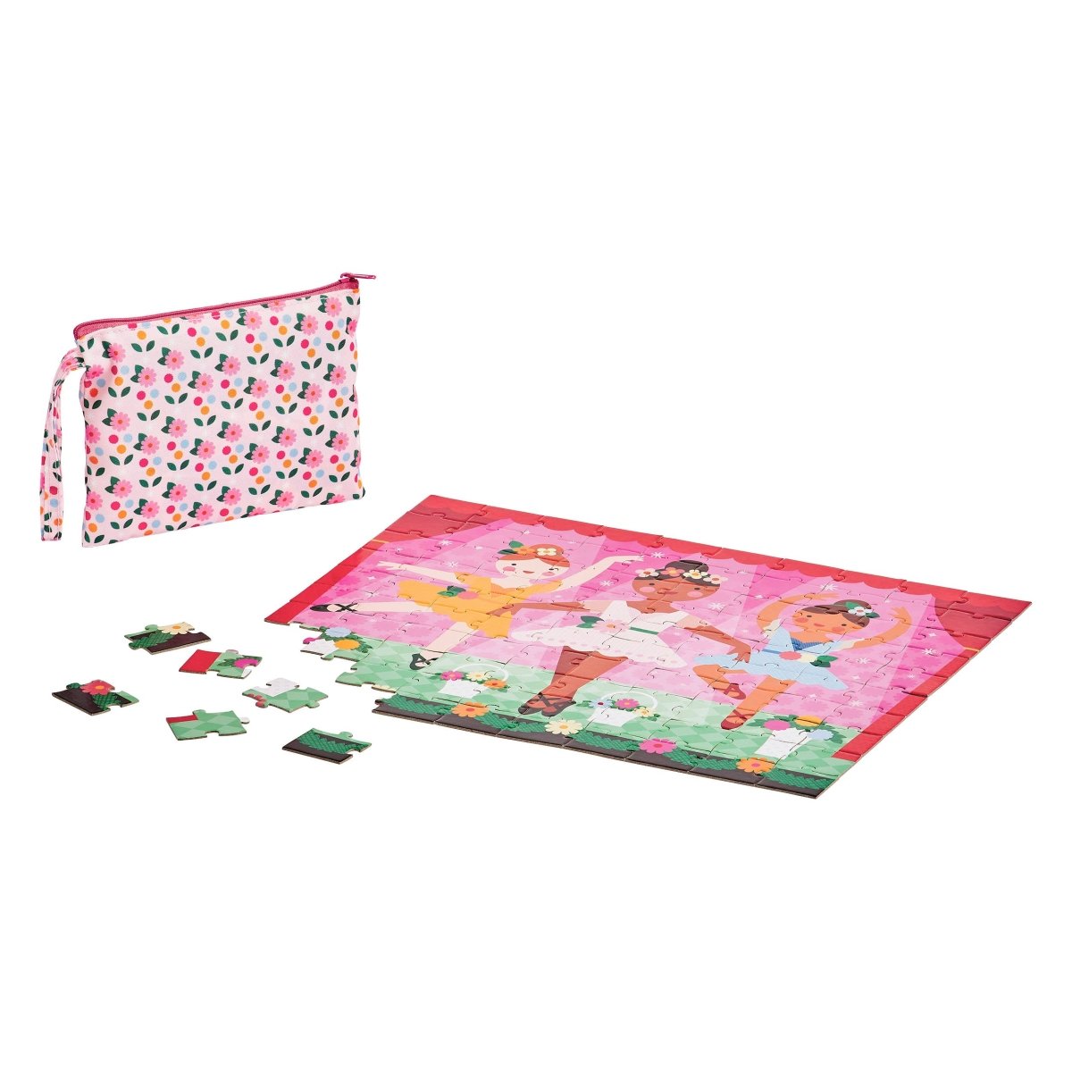 Two Sided On - The - Go Puzzle Ballerina - Chronicle Books Puzzle sold by Rosebud & Jo