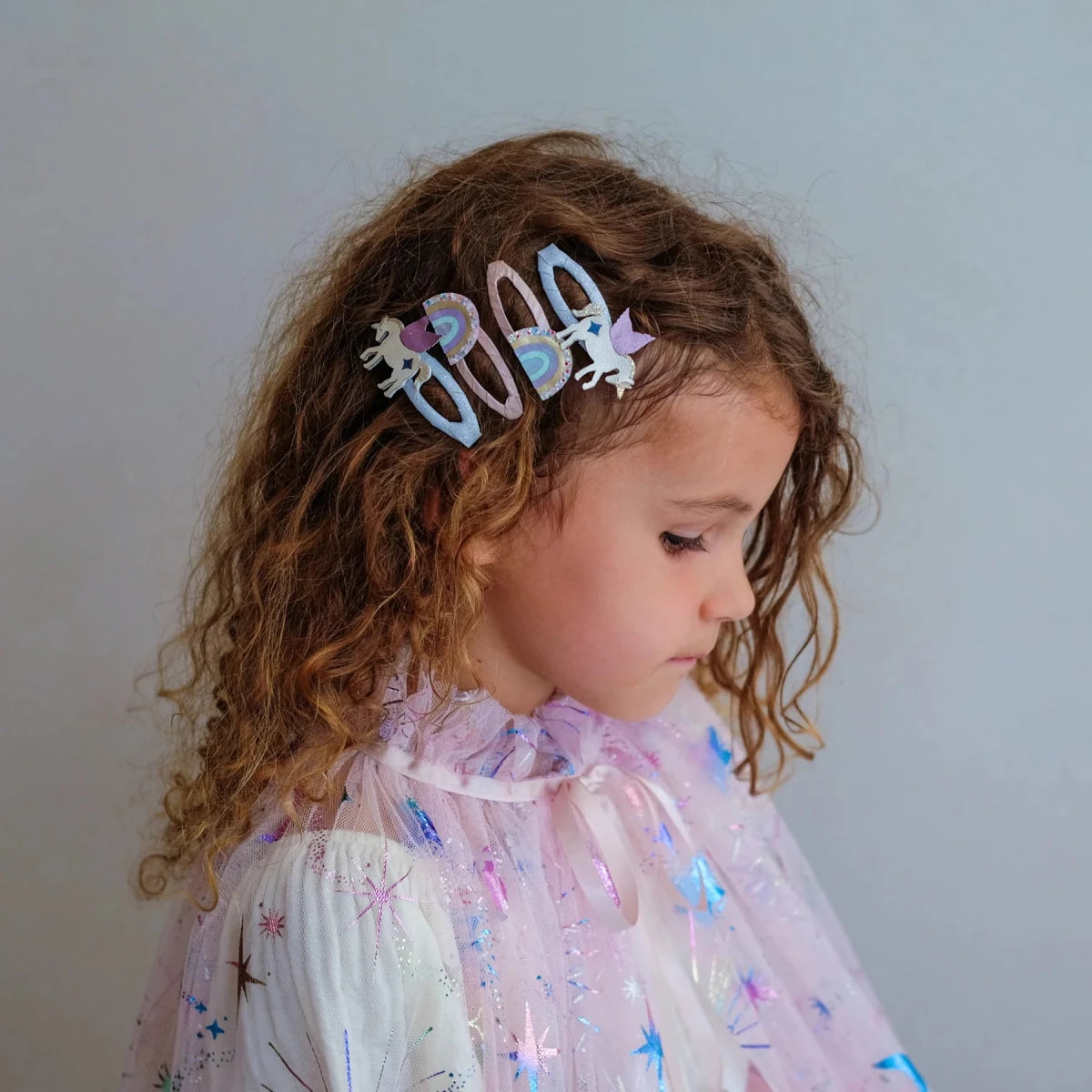 Unicorn and Rainbow Hair Clips - Mimi & Lula Hair Accessories sold by Rosebud & Jo