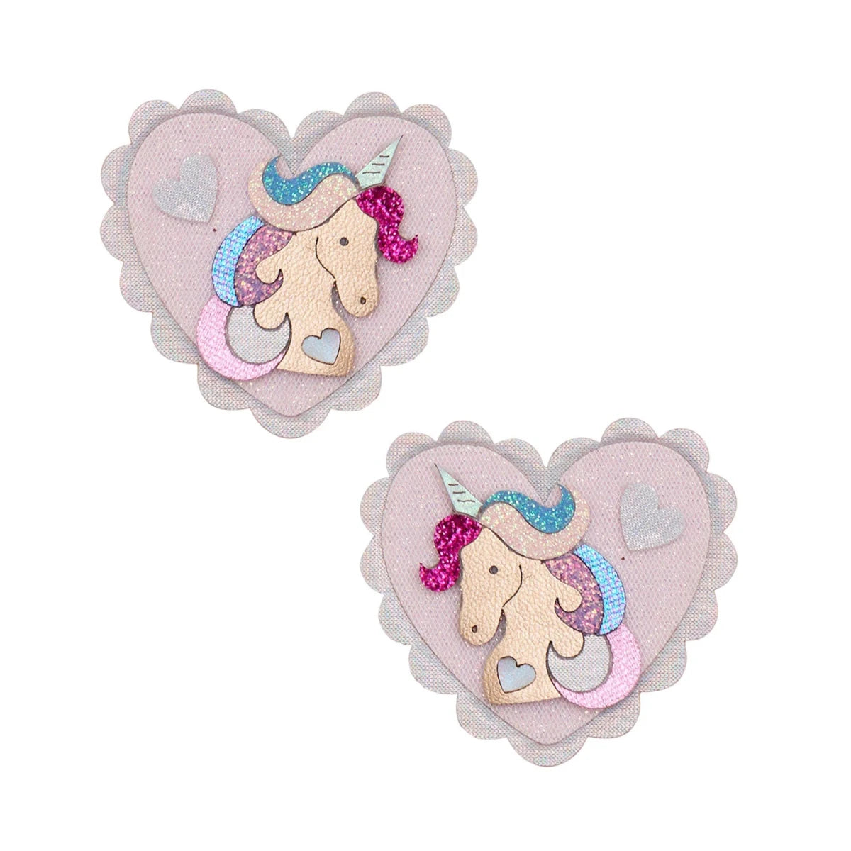 Unicorn Heart Salon Hair Clips - Mimi & Lula Hair Accessories sold by Rosebud & Jo