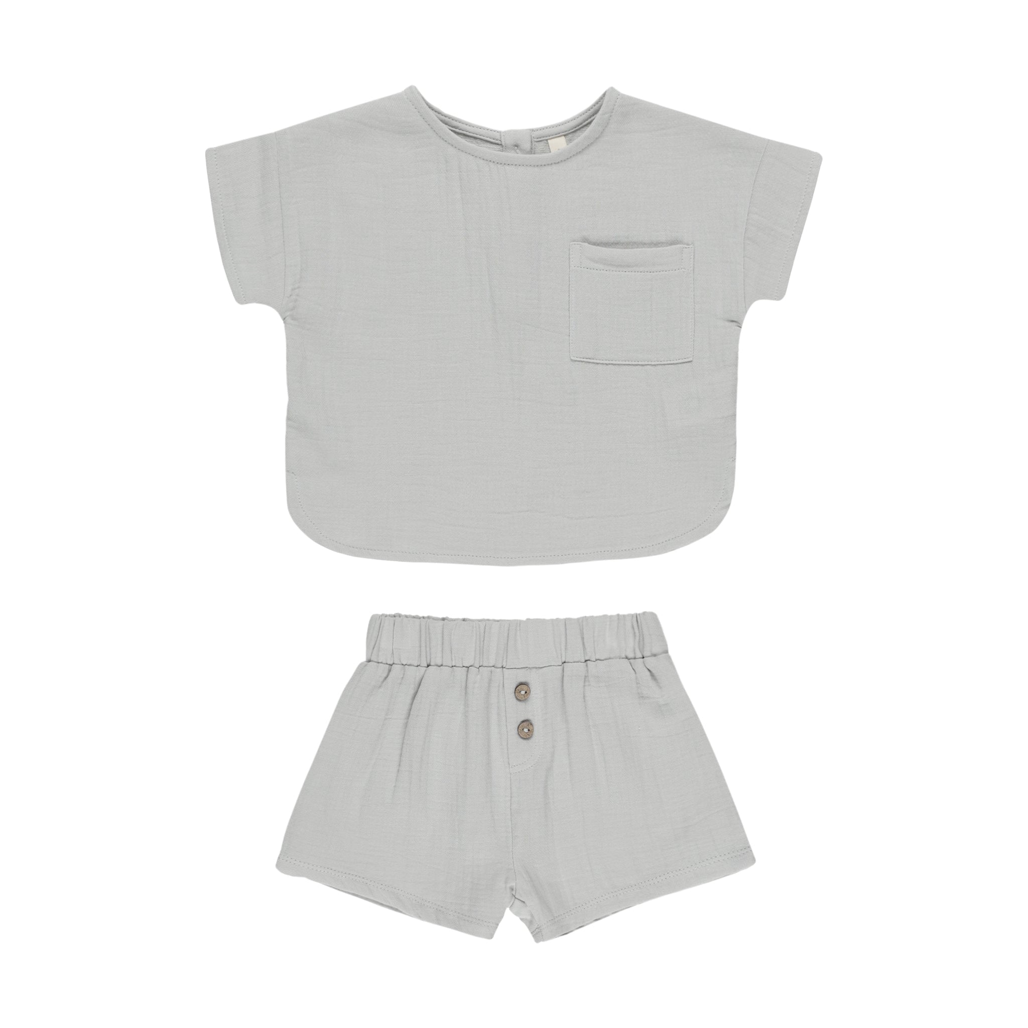 Woven Boxy Top & Short Set