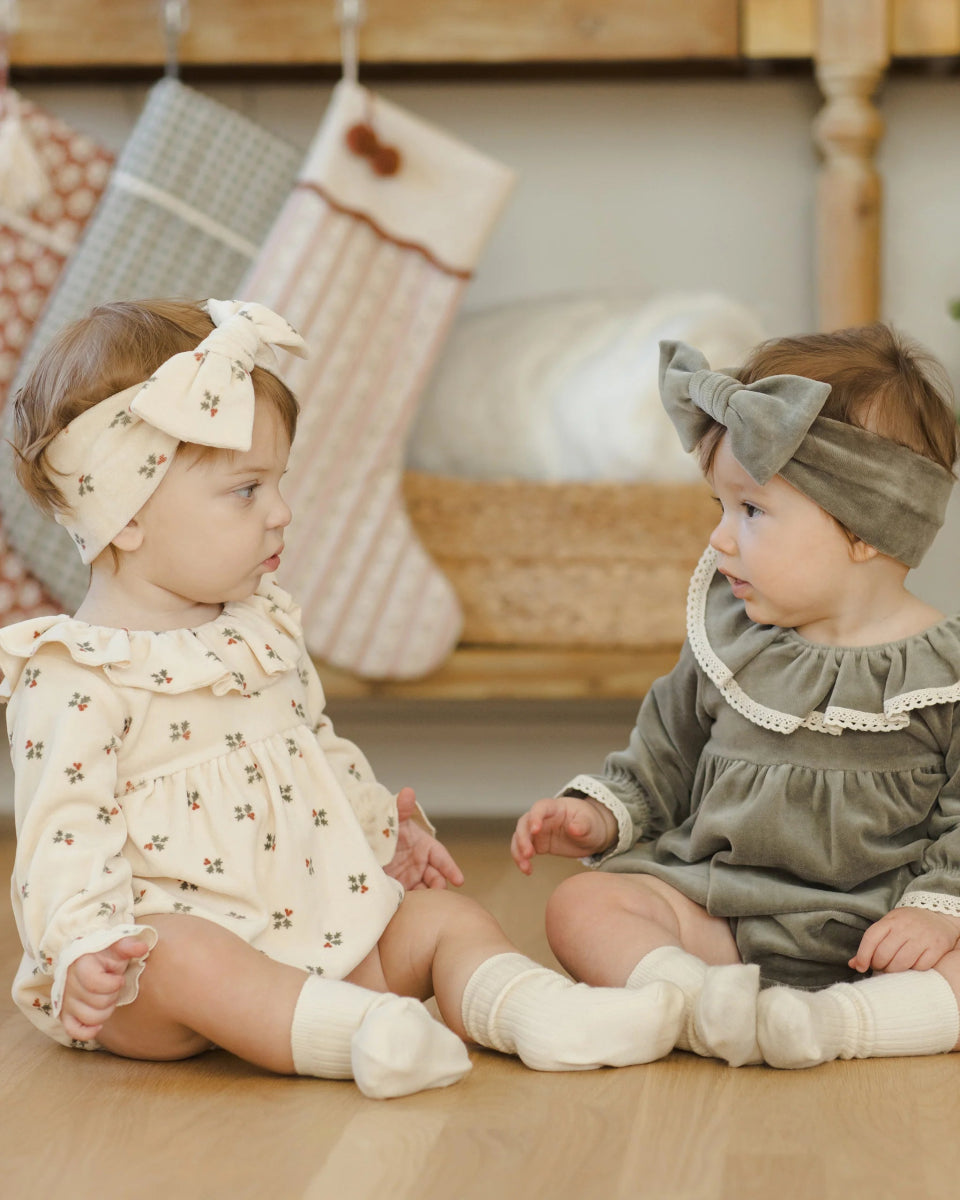 Velour Bow Headband - Quincy Mae Hair Accessory sold by Rosebud & Jo