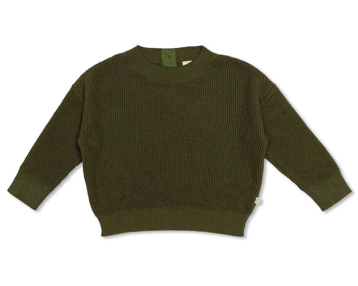 Waffle Knit Sweater - Dear Hayden Baby & Toddler Clothing sold by Rosebud & Jo