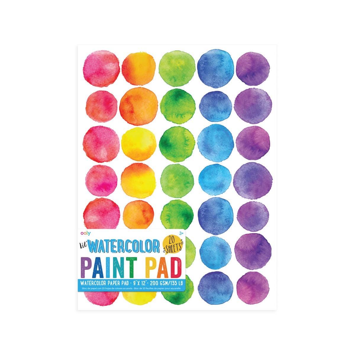 Watercolor Paint Pad - OOLY Art sold by Rosebud & Jo