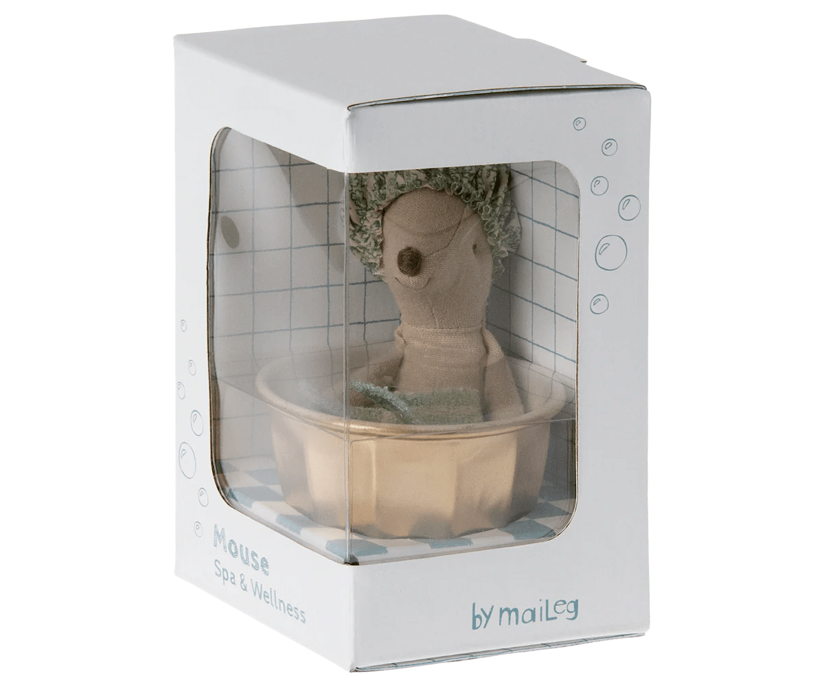 Wellness Mouse, Big Sister - Mint - Maileg Toys sold by Rosebud & Jo