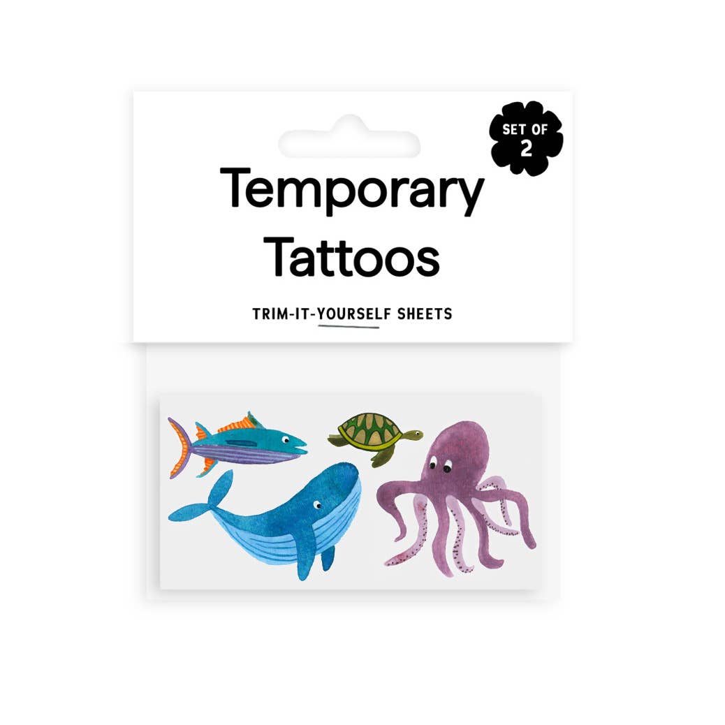 Wild Sea Temporary Tattoos - Saint Tattoos Toy sold by Rosebud & Jo