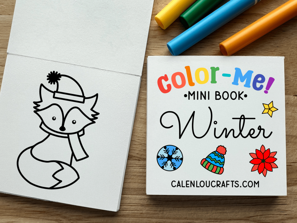 Winter Mini Coloring Book - Calenlou Crafts Arts & Crafts sold by Rosebud & Jo