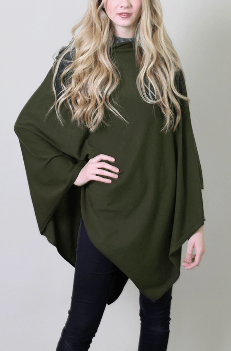 Women’s Eco - Chic Poncho Sweater Knit Pullover - Viverano Women's Clothing sold by Rosebud & Jo