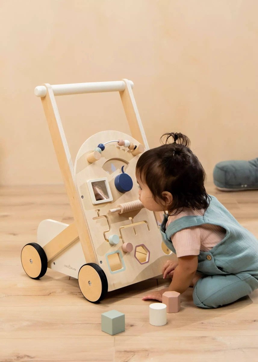 Wooden Activity Walker - Coco Village Toys sold by Rosebud & Jo