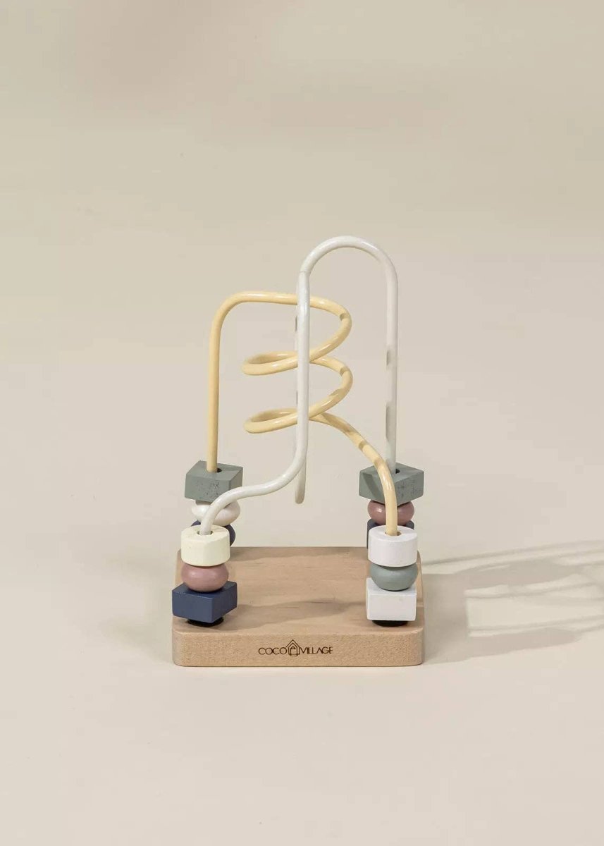 Wooden Baby Toy Gifting Set Stacking Rings & Bead Maze - Coco Village Toys sold by Rosebud & Jo