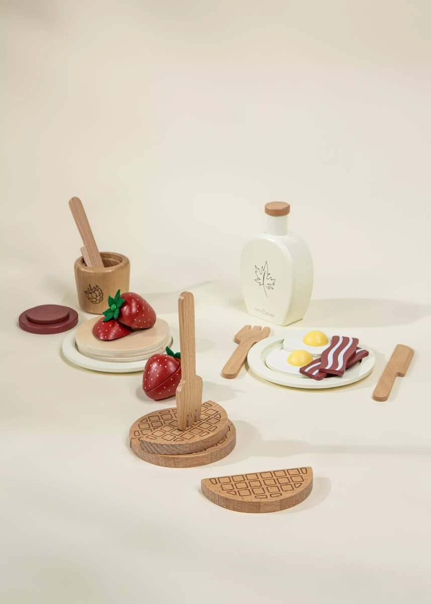 Wooden Brunch Playset - Coco Village Toys sold by Rosebud & Jo