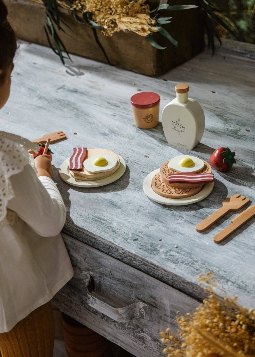 Wooden Brunch Playset - Coco Village Toys sold by Rosebud & Jo