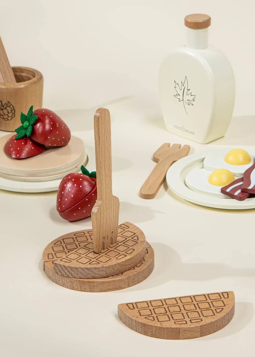 Wooden Brunch Playset - Coco Village Toys sold by Rosebud & Jo