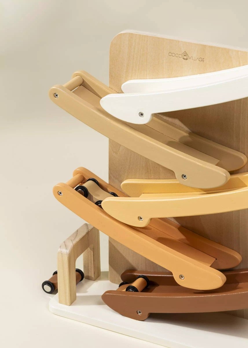 Wooden Car Glider Track - Coco Village Toys sold by Rosebud & Jo