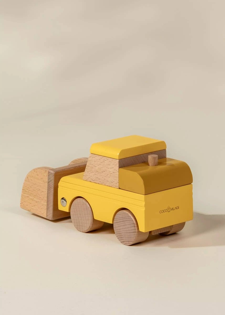 Wooden Construction Vehicle - Bulldozer - Coco Village Toys sold by Rosebud & Jo