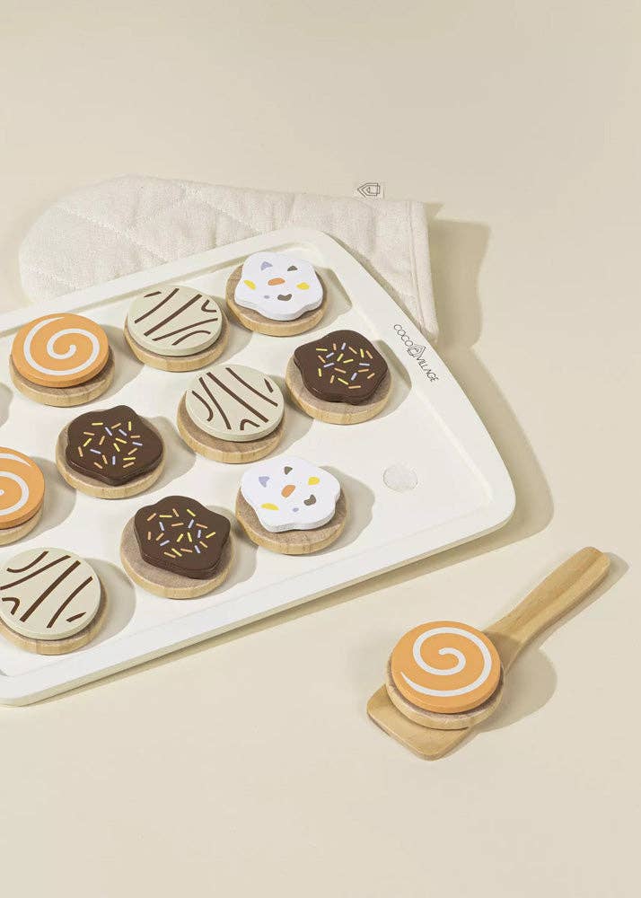 Wooden Cookies Playset - Coco Village Toys sold by Rosebud & Jo
