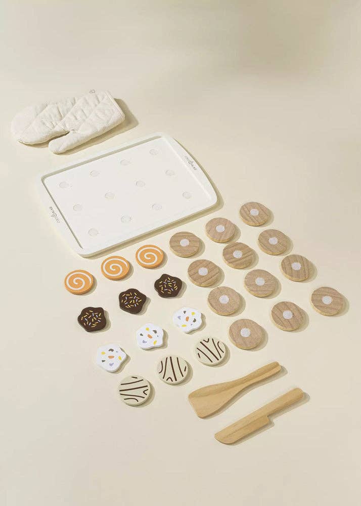 Wooden Cookies Playset - Coco Village Toys sold by Rosebud & Jo