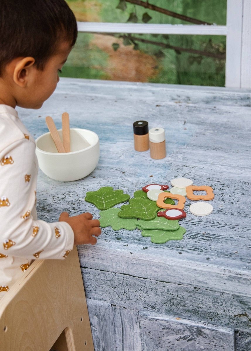 Wooden Salad Playset - Coco Village Toys sold by Rosebud & Jo
