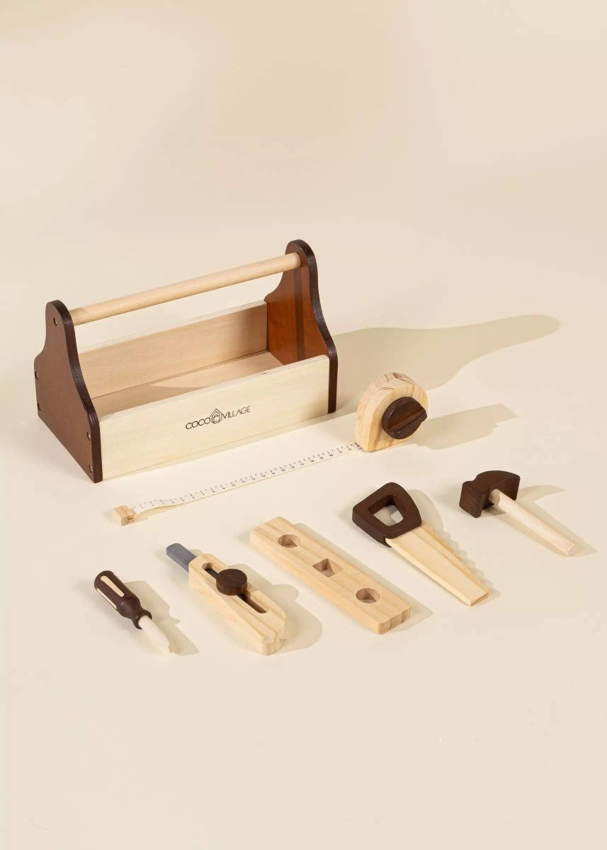 Wooden Tool Playset - Coco Village Toys sold by Rosebud & Jo