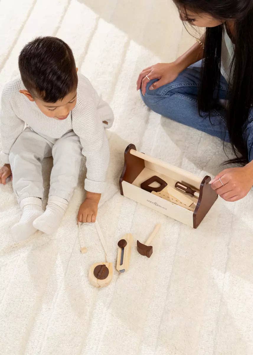 Wooden Tool Playset - Coco Village Toys sold by Rosebud & Jo