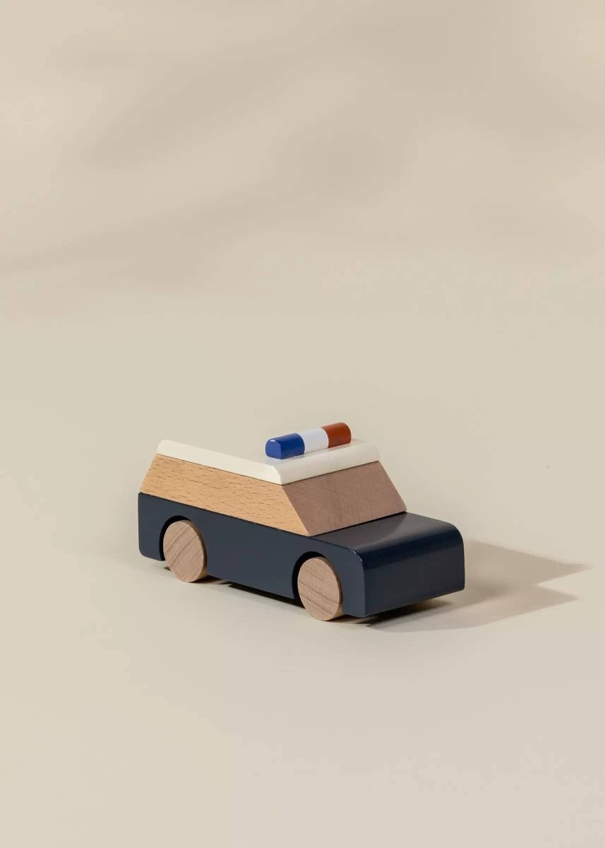 Wooden Vehicle - Police Car - Coco Village Toys sold by Rosebud & Jo