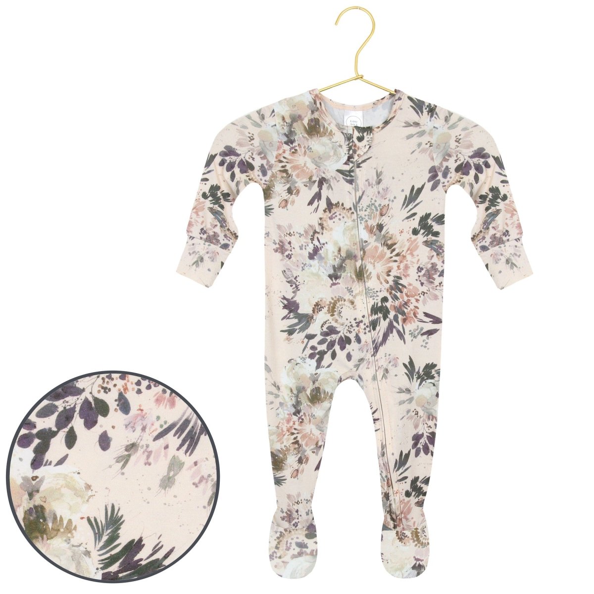 Zipper Footies - Hazel - Lou Lou & Company Baby & Toddler Clothing sold by Rosebud & Jo