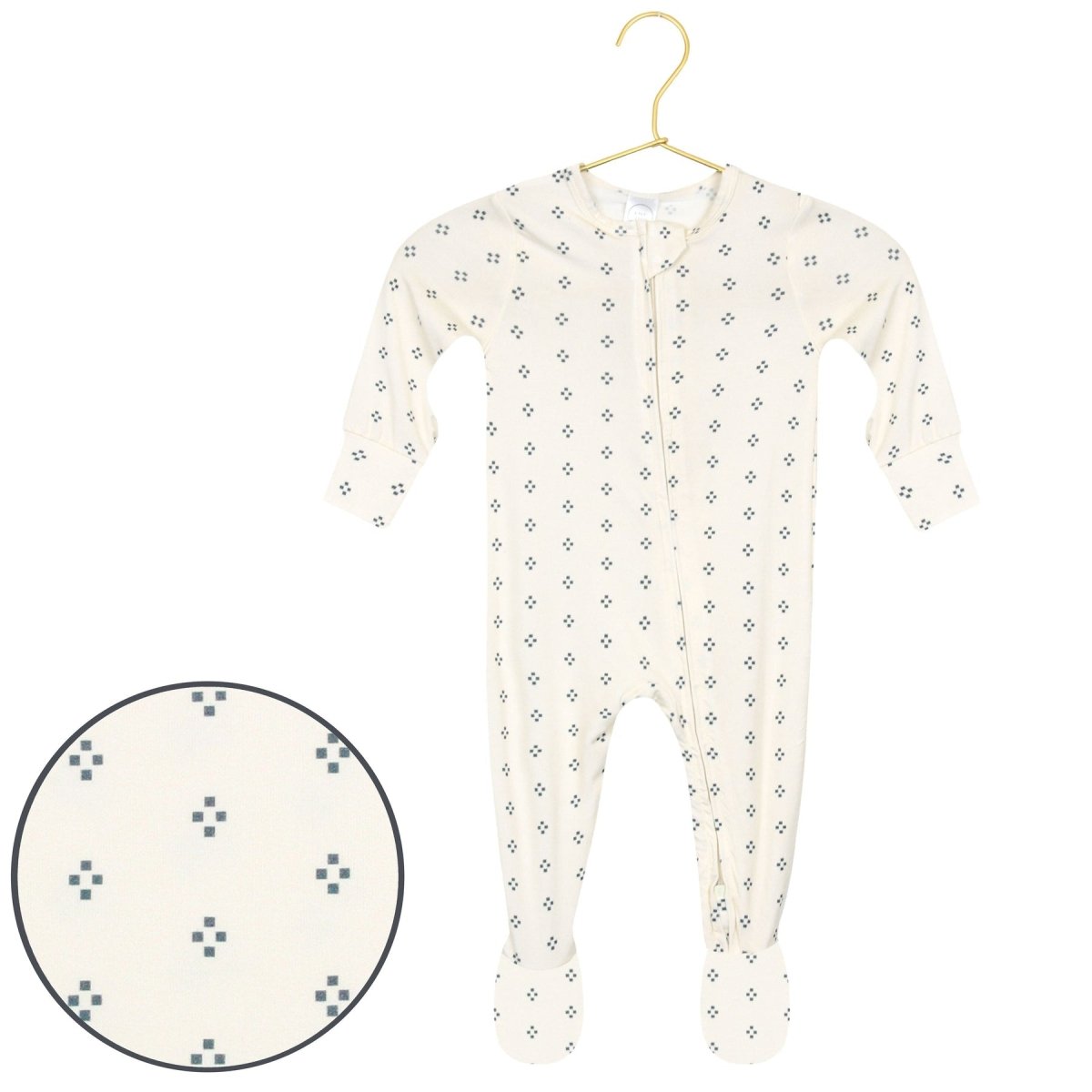 Zipper Footies - Louie - Lou Lou & Company Baby & Toddler Clothing sold by Rosebud & Jo