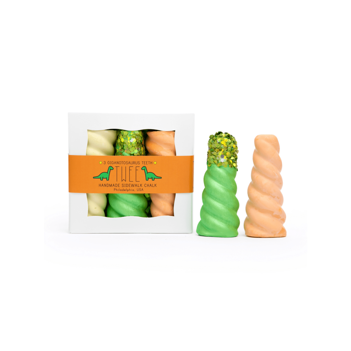 Giganotosaurus Teeth Handmade Sidewalk Chalk - TWEE made for little hands sold by Rosebud & Jo