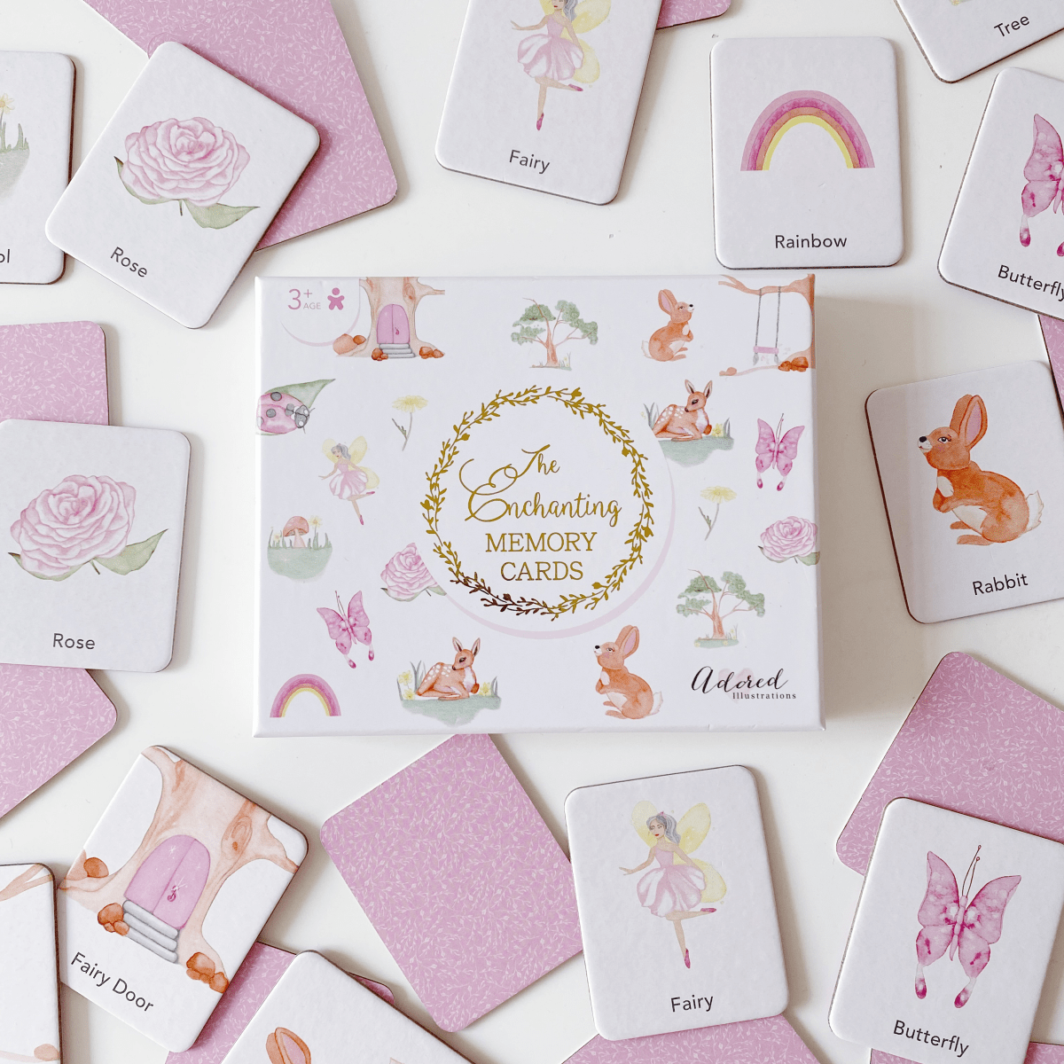 The Enchanting Memory Card Game - Adored Illustrations sold by Rosebud & Jo